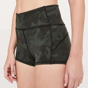 lululemon athletica High-Waisted Camouflage Shorts